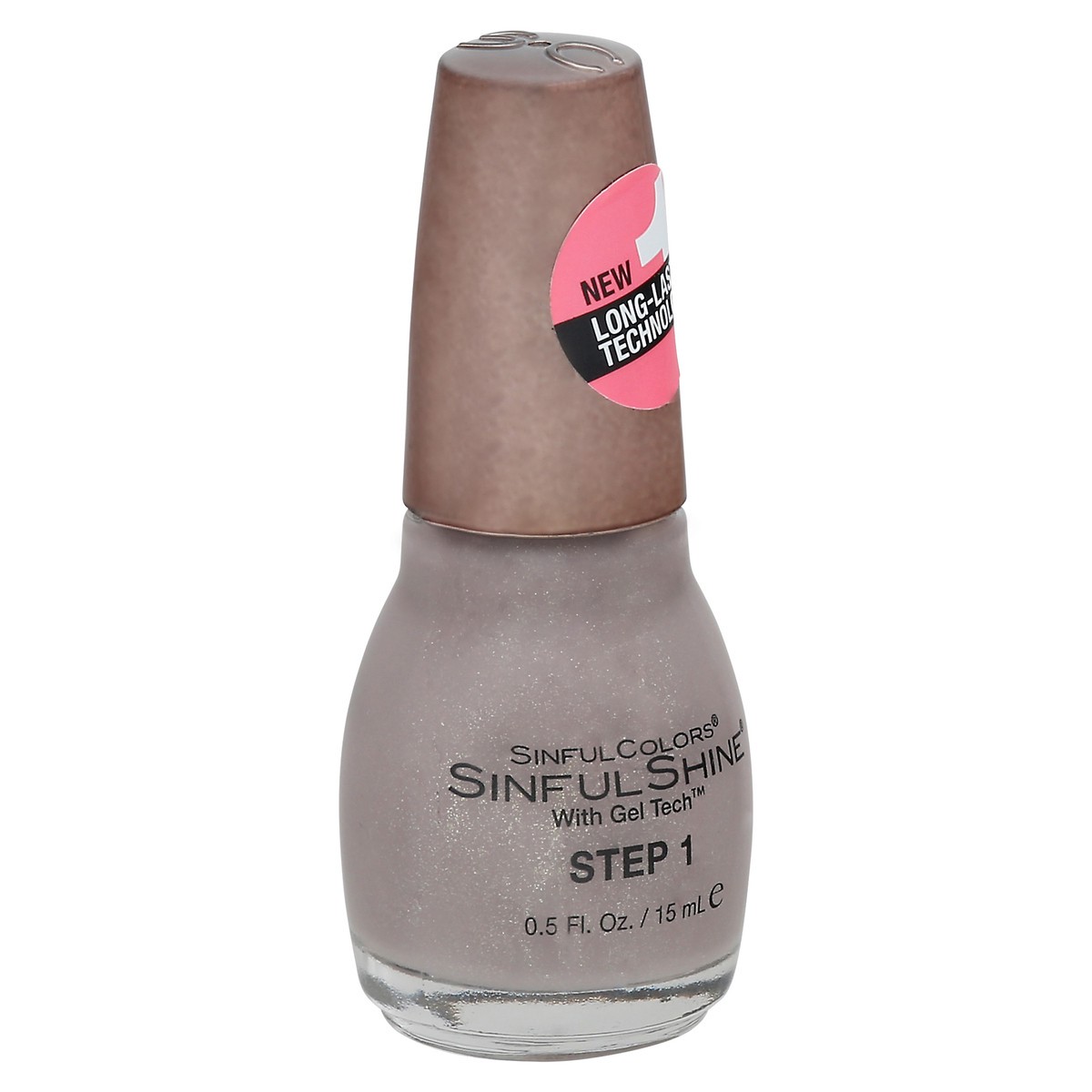 slide 8 of 9, Sinful Colors Sinful Shine Prosecco 2653 Step 1 Nail Polish with Gel Tech 0.5 fl oz, 0.5 fl oz