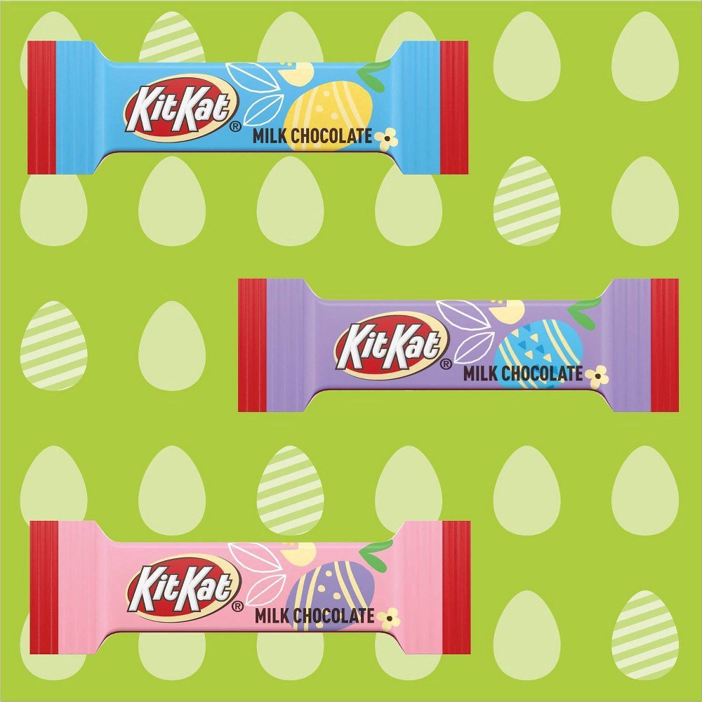 slide 3 of 5, KIT KAT Miniatures Milk Chocolate Wafer, Easter Candy Bag, 9.6 oz, 9.6 oz