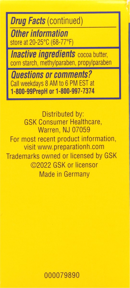 slide 8 of 9, Preparation H Hemorrhoid Suppositories - 12 Ct, 12 ct