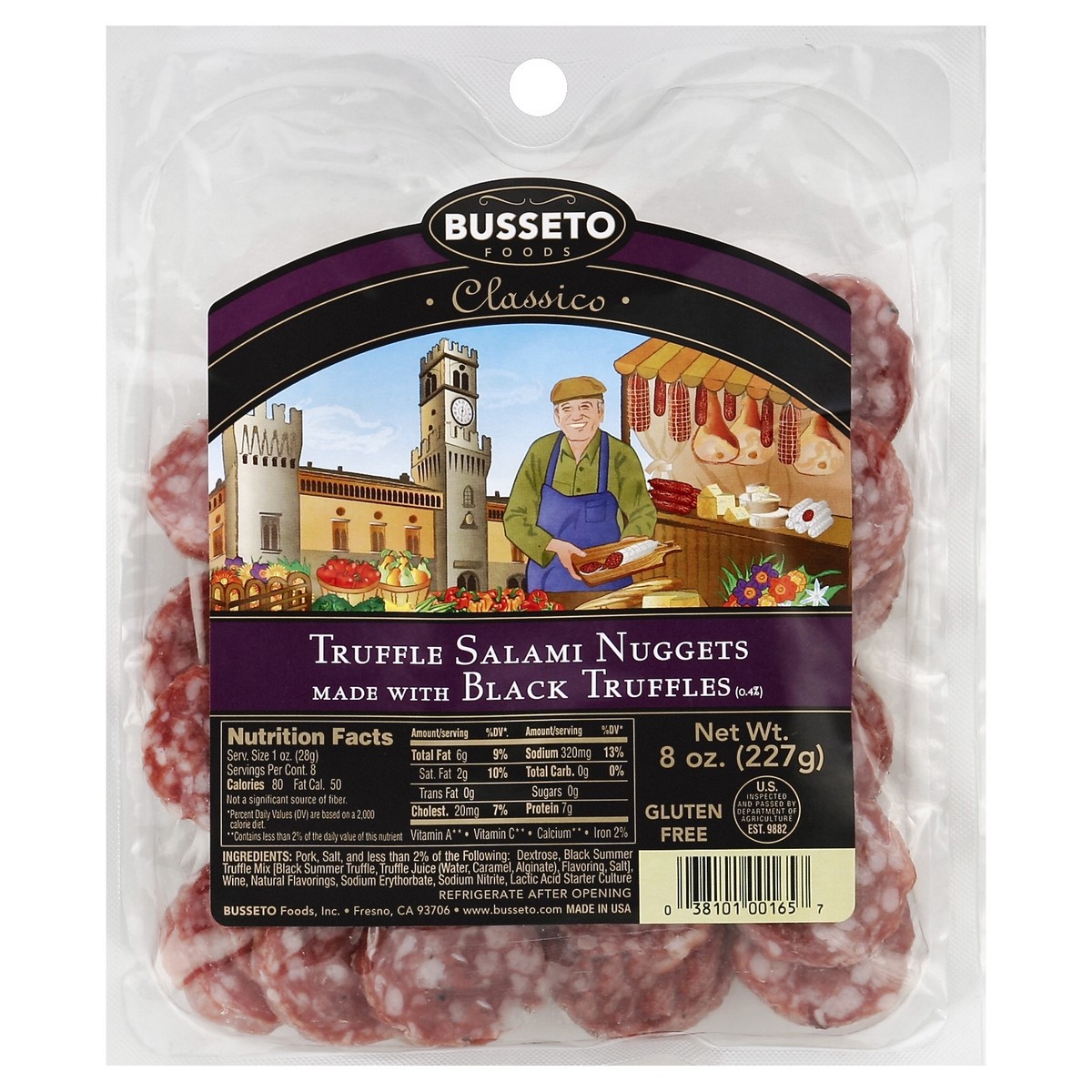 slide 3 of 6, Busseto Foods Salami Truffle Nuggets, 8 oz