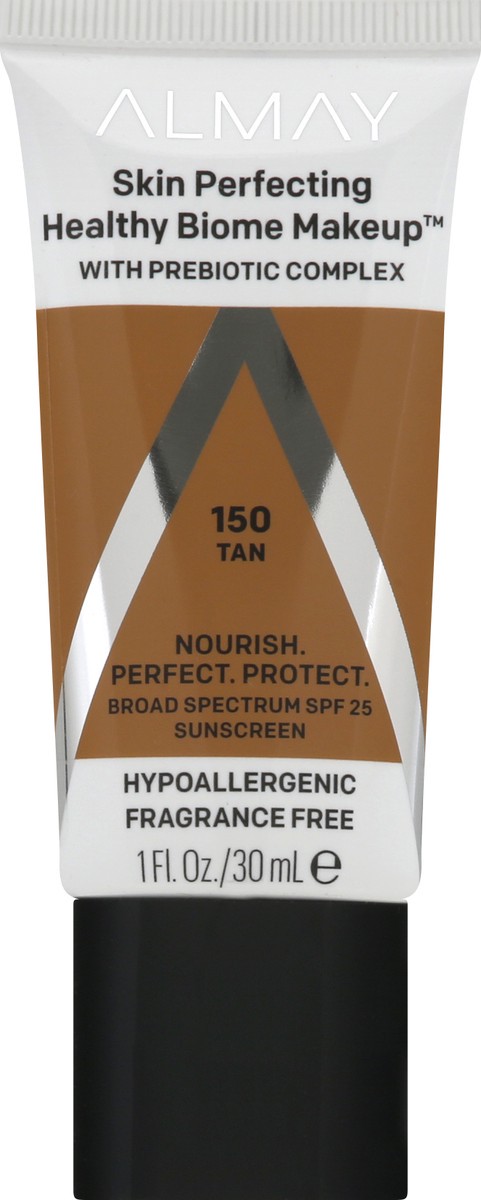 slide 1 of 12, Almay Skin Perfecting Healthy Biome Makeup, Tan, 1 fl oz