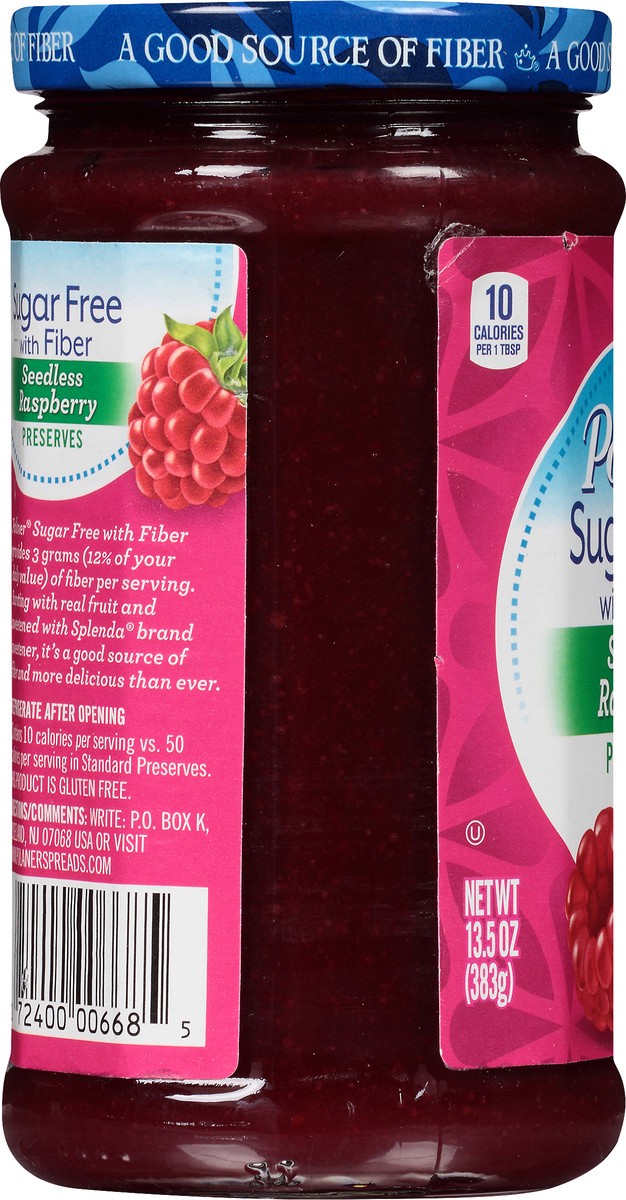 slide 5 of 7, Polaner Sugar Free with Fiber Seedless Raspberry Preserves 13.5 oz, 13.5 oz