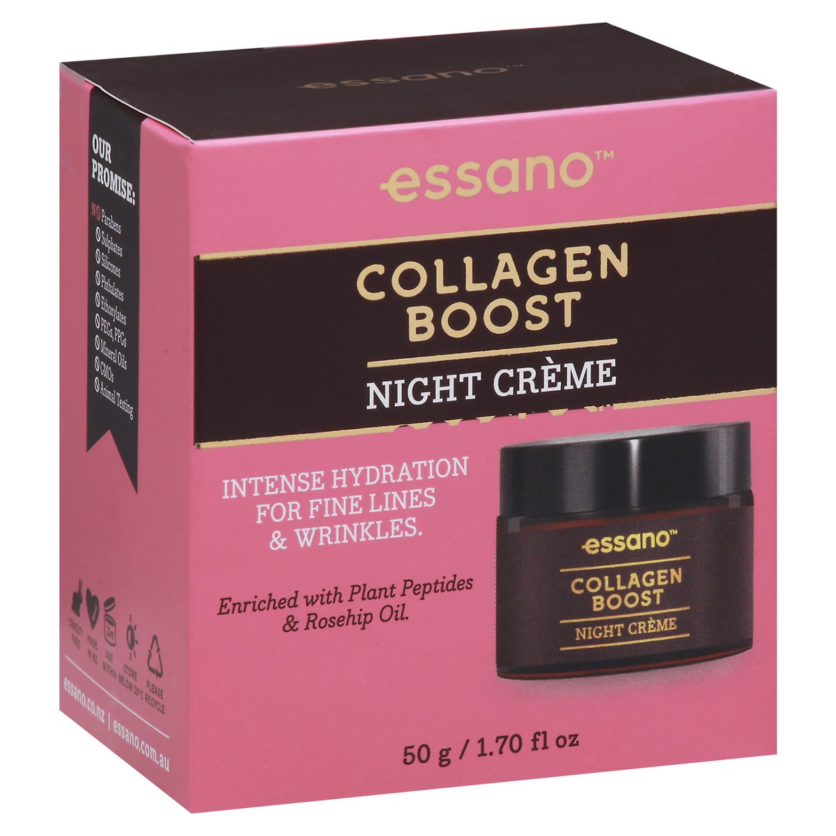 slide 7 of 9, essano Collagen Boost Night Creme, 1.7 oz