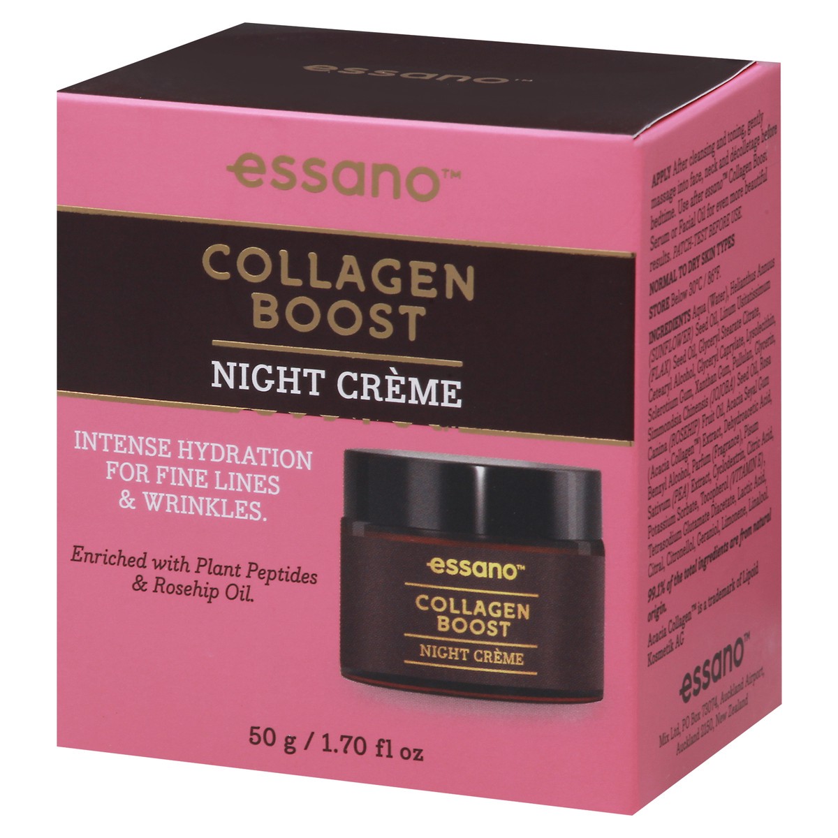 slide 8 of 9, essano Collagen Boost Night Creme, 1.7 oz