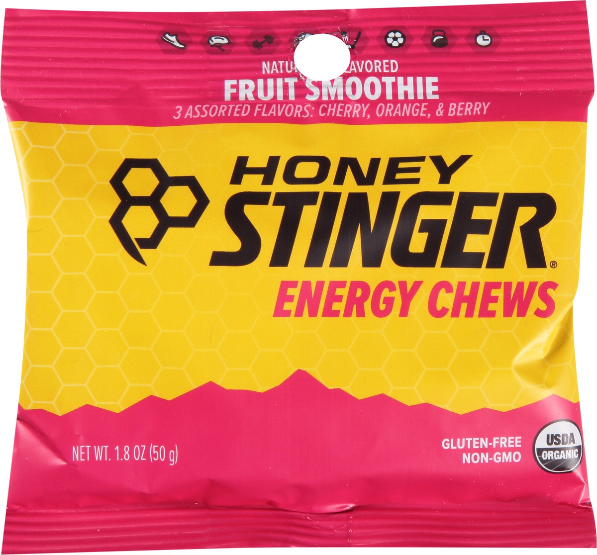 slide 6 of 14, Honey Stinger Fruit Energy Chews Organic, 1.8 oz