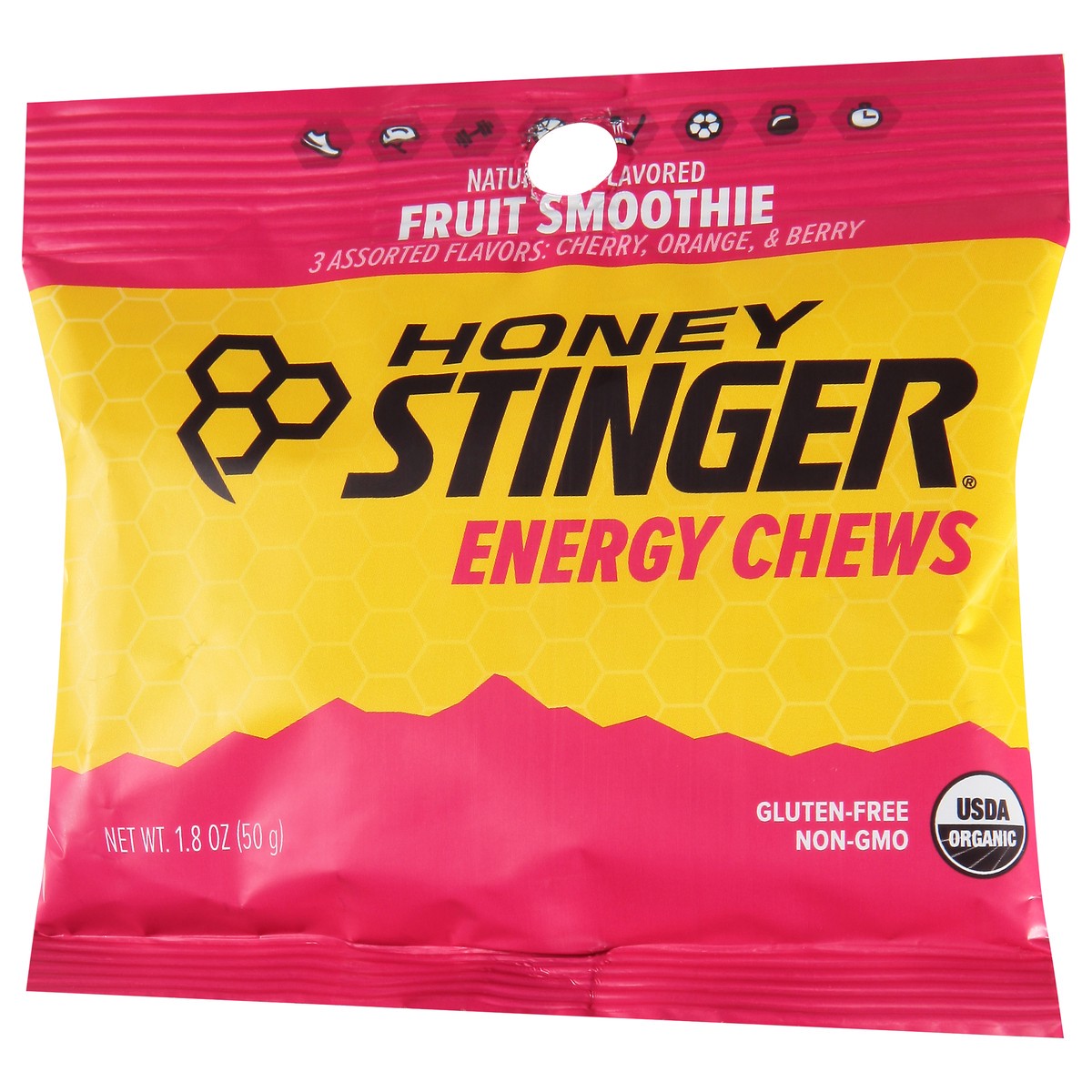 slide 8 of 14, Honey Stinger Fruit Energy Chews Organic, 1.8 oz