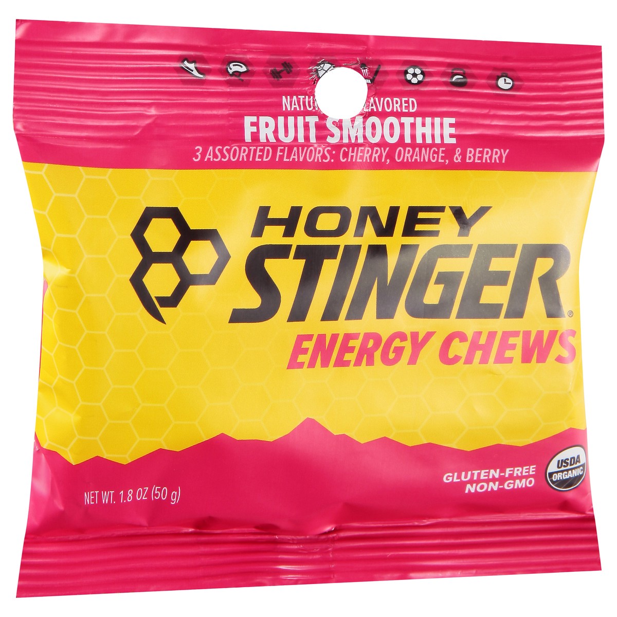 slide 5 of 14, Honey Stinger Fruit Energy Chews Organic, 1.8 oz