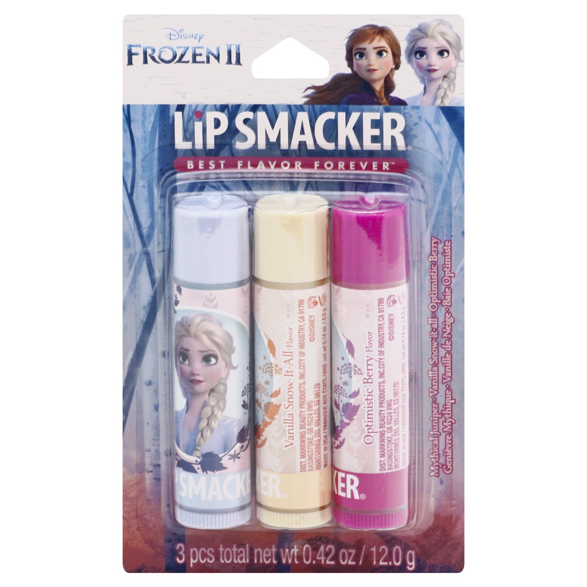 slide 11 of 11, Lip Smacker Disney Frozen II Assorted Lip Balm 3 ea, 3 ct