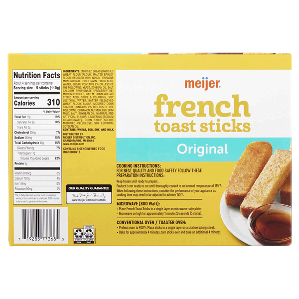 slide 20 of 29, Meijer French Toast Sticks, 16 oz