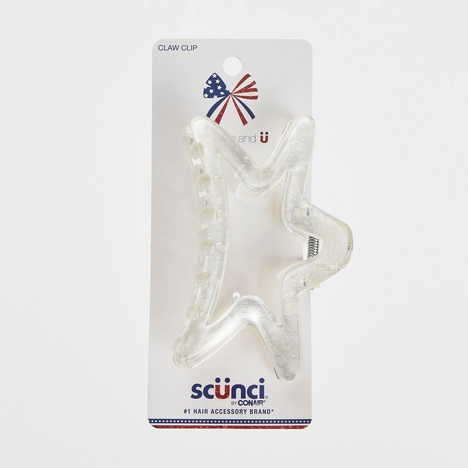 slide 1 of 1, scünci Scunci Star Claw Clip, 1 Ct, 1 ct