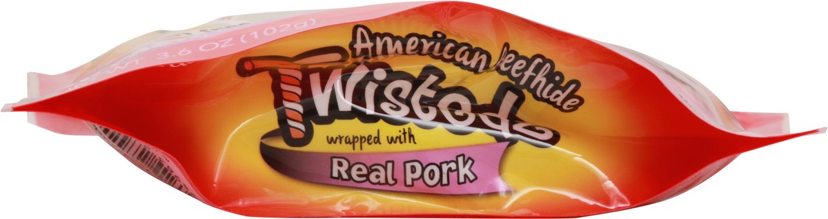 slide 4 of 11, Twistedz 20 Pack Wrapped with Real Pork American Beefhide Twist Sticks Dog Chews 20 ea, 20 ct