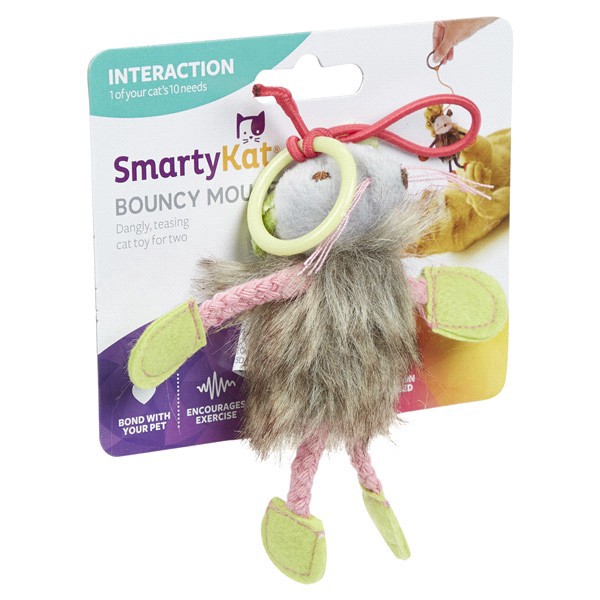 slide 11 of 29, SmartyKat BouncyMouse Cat Toy, 1 ct