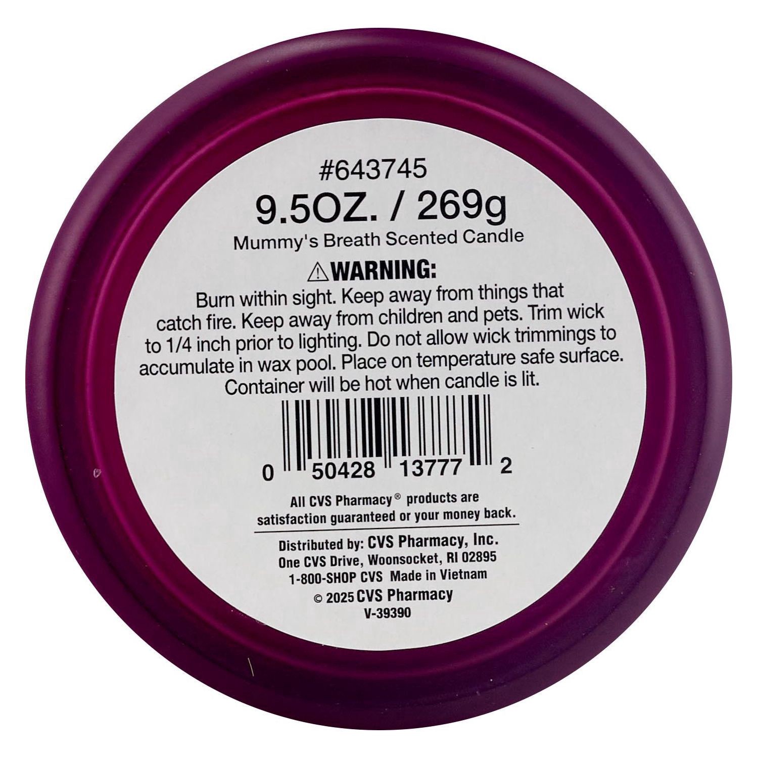 slide 2 of 2, SPOOKY VILLAGE Witch Text Candle, Metal Lid With Witch Hat Knob, 9.5 oz