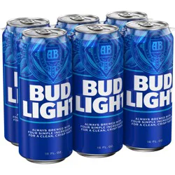 Bud Light Beer, 16 fl oz Cans, 4.2% ABV