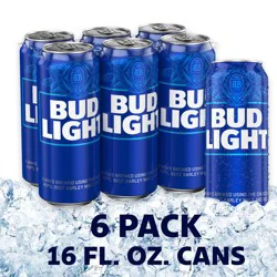 Bud Light American Lager Beer, 16 fl oz Cans