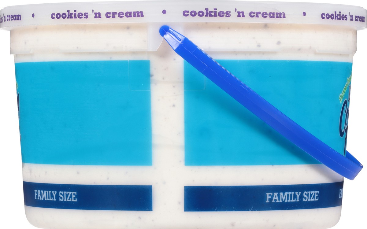 slide 6 of 9, Country Fresh Reduced Fat Cookies 'n Cream Ice Cream Family Size 4 qt, 4 qt