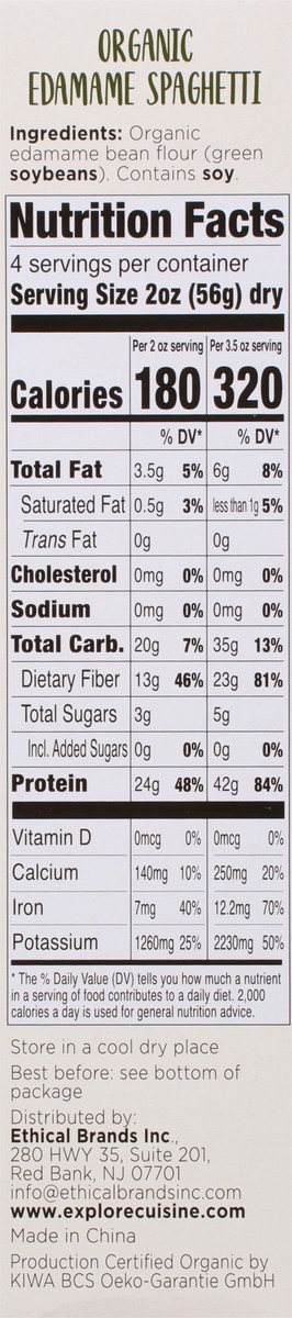 slide 7 of 9, Explore Cuisine Spaghetti Edamame, 8 oz