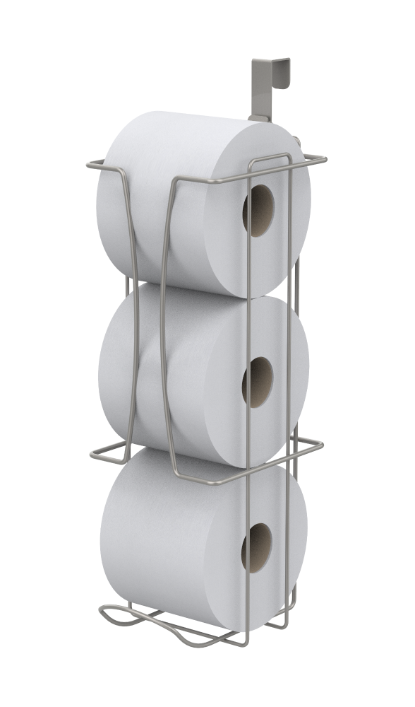 slide 1 of 1, Zenna Home Steel Toilet Paper Reserve, 1 ct