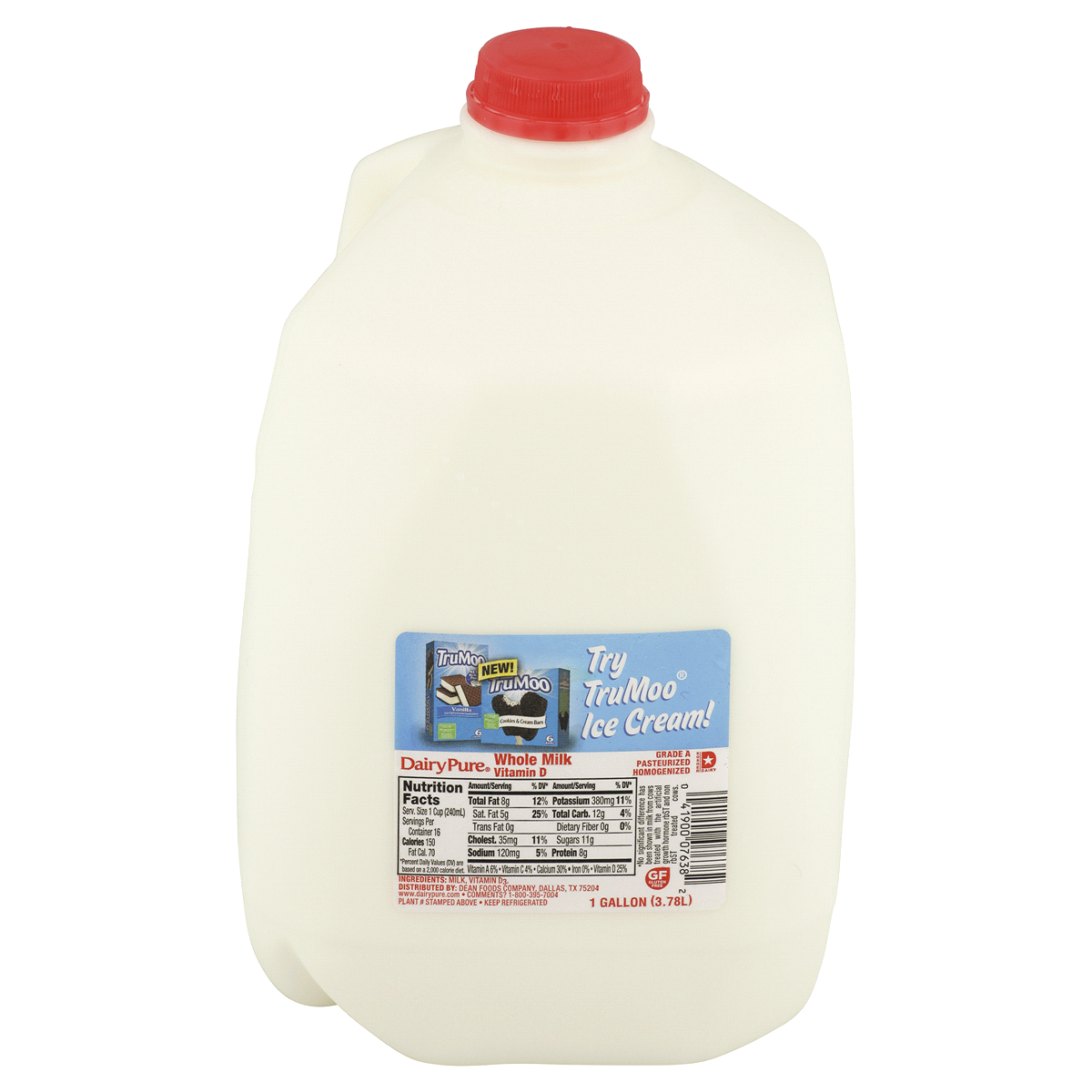 slide 2 of 2, Dairy Pure Vitamin D Whole Milk, 1 gal