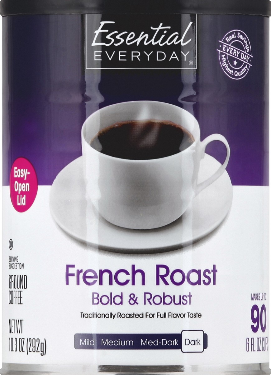 slide 4 of 6, Essential Everyday French Roast Ground Coffee - 10.3 oz, 10.3 oz