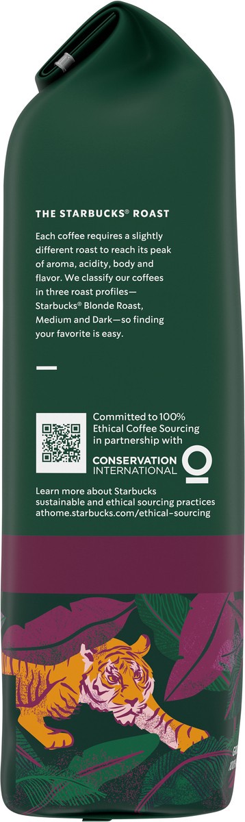 slide 9 of 13, Starbucks Ground Coffee, Dark Roast Coffee, Sumatra, 100% Arabica, 1 bag (18 oz), 18 oz