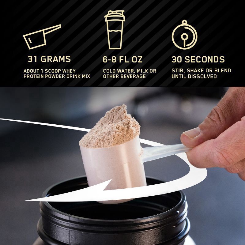 slide 4 of 14, Optimum Nutrition Gold Standard 100 Percent Optimal Nutrition, Gold Standard 100% WHEY, Vanilla Ice Cream, 1.5 LB, 1.54 lb