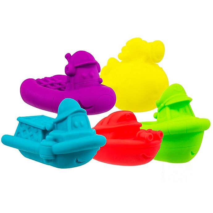 slide 1 of 2, Sassy Multicolor Bucket O'Boats, 5 ct