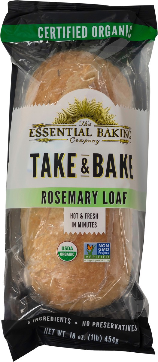 slide 2 of 9, The Essential Baking Company Take & Bake Rosemary Loaf 16 oz. Bag, 16 oz