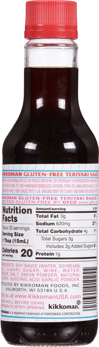 slide 2 of 7, Kikkoman Gluten Free Teriyaki Marinade & Sauce 10 fl oz, 