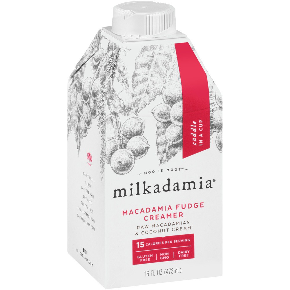 slide 1 of 13, Milkadamia Macadamia Milk Fudge Creamer, 16 fl oz