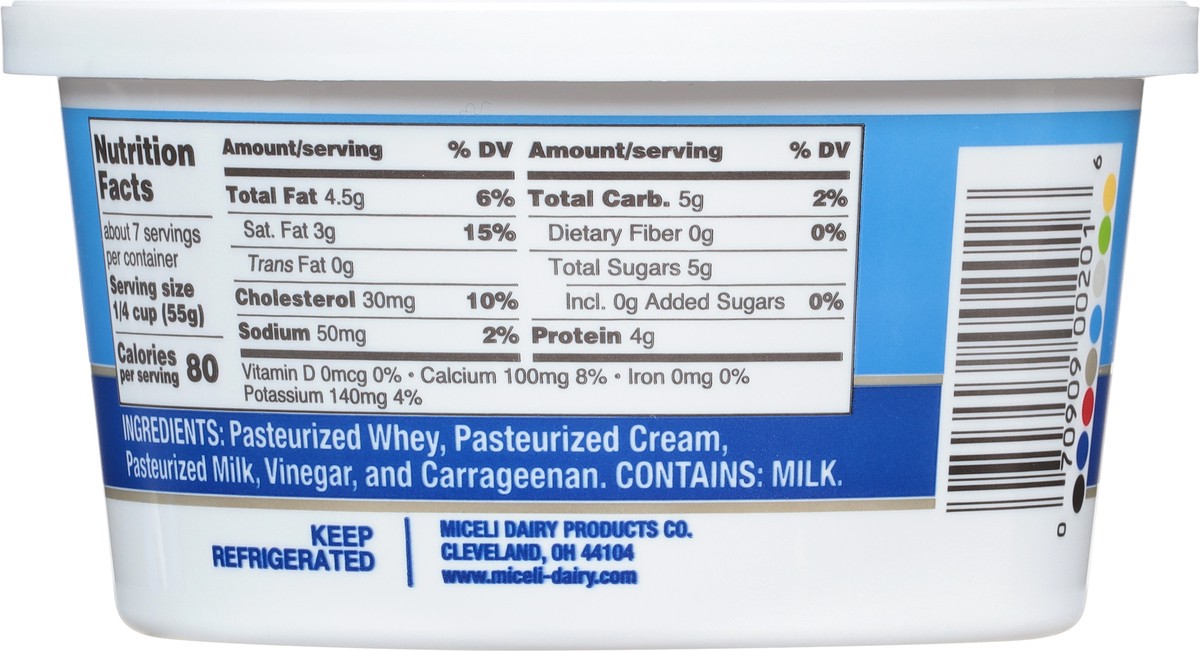 slide 3 of 9, Miceli Traditional Ricotta Cheese, 15 oz