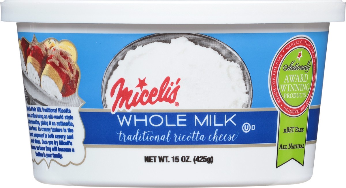slide 8 of 9, Miceli Traditional Ricotta Cheese, 15 oz
