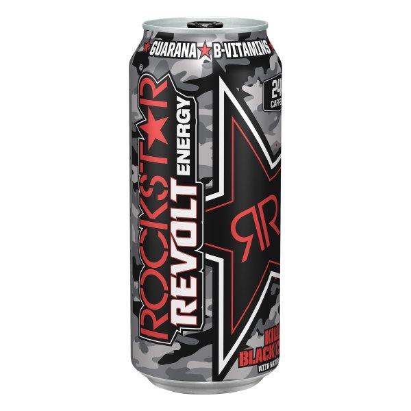 slide 1 of 1, Rockstar Energy Revolt Killer Black Cherry Energy Drink, 16 fl oz