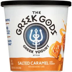 The Greek Gods Salted Caramel with Honey Greek Style Yogurt 24 oz. Tub