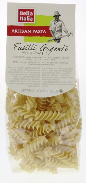 slide 1 of 1, Bella Italia Artisan Pasta Fusilli Giganti, 17.6 oz