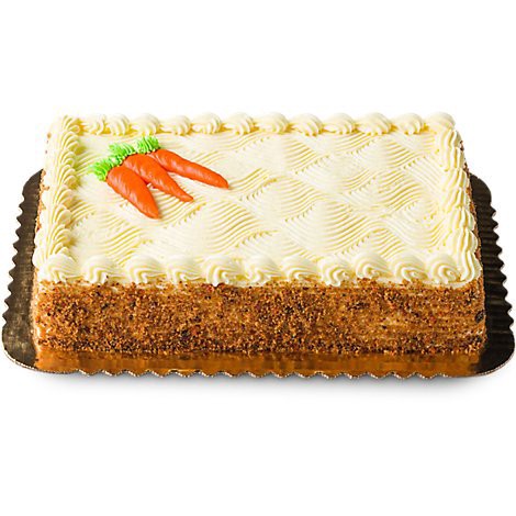 slide 1 of 1, Bakery Cake 1/4 Sheet Carrot Decorated - Each, 1 ct