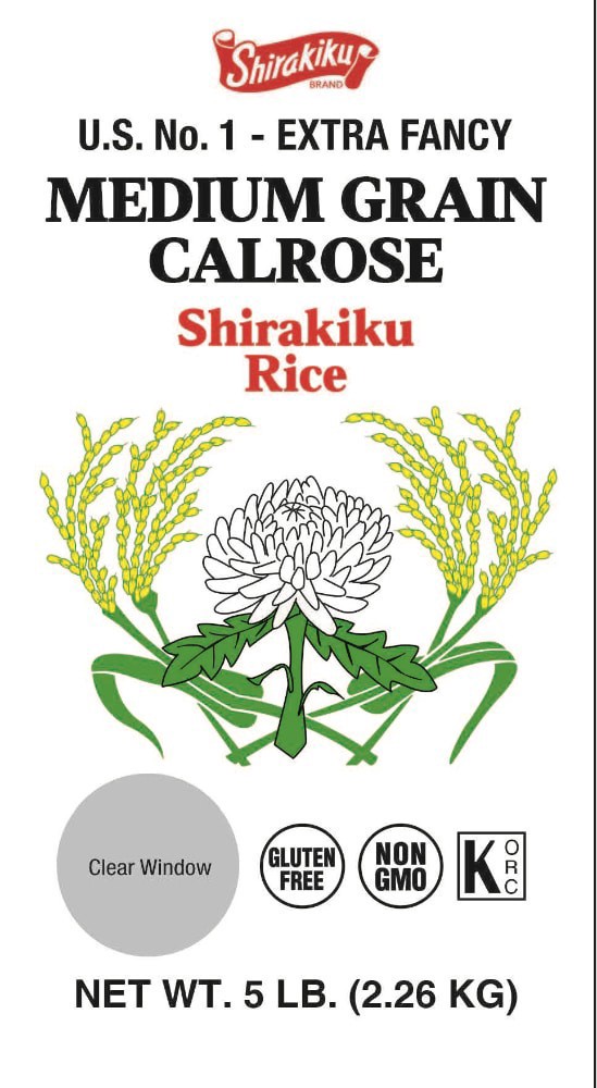 slide 2 of 3, Shirakiku Medium Grain Calrose Shirakiku Rice 5 lb, 5 lb