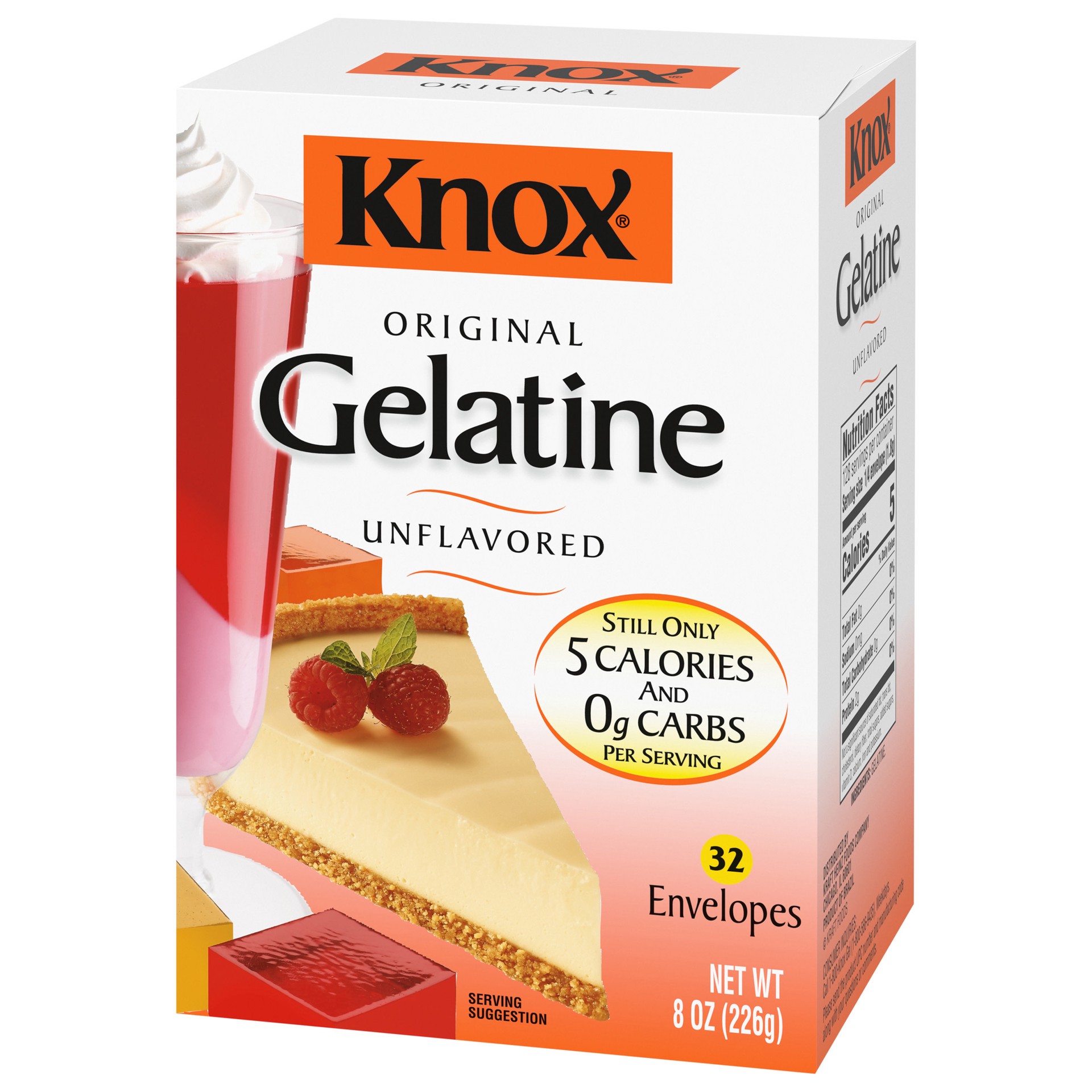 slide 4 of 5, Knox Original Unflavored Gelatin, 32 ct Packets, 32 ct