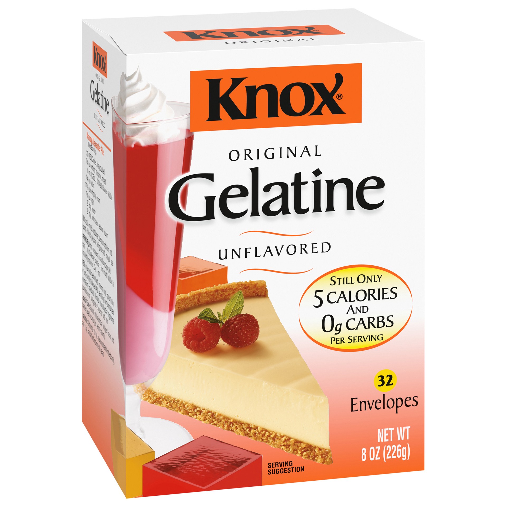 slide 5 of 5, Knox Original Unflavored Gelatin Packets, 3 ct; 8 oz