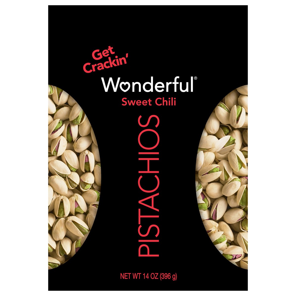 slide 1 of 3, Wonderful Pistachios, In Shell Sweet Chili Flavored Nuts, 14 Ounce Bag, 14 oz