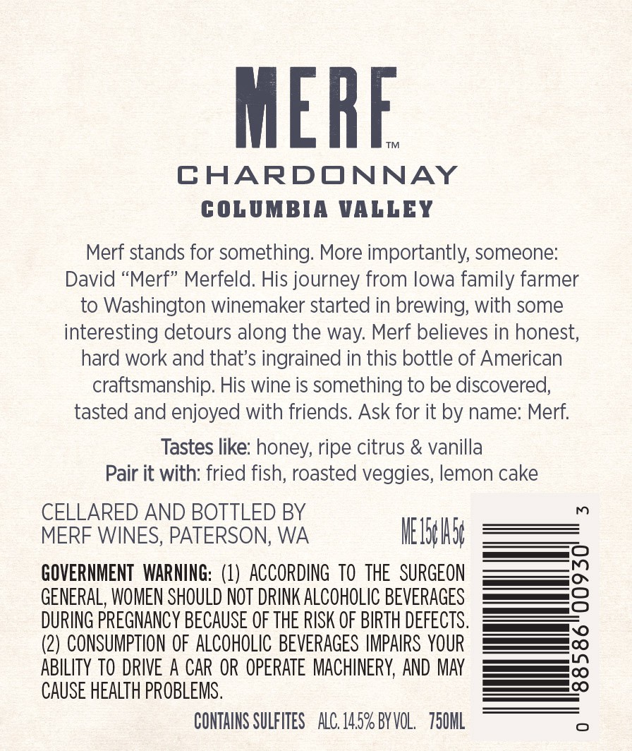 slide 4 of 9, Merf Chardonnay White Wine - 750ml Bottle, 750 ml