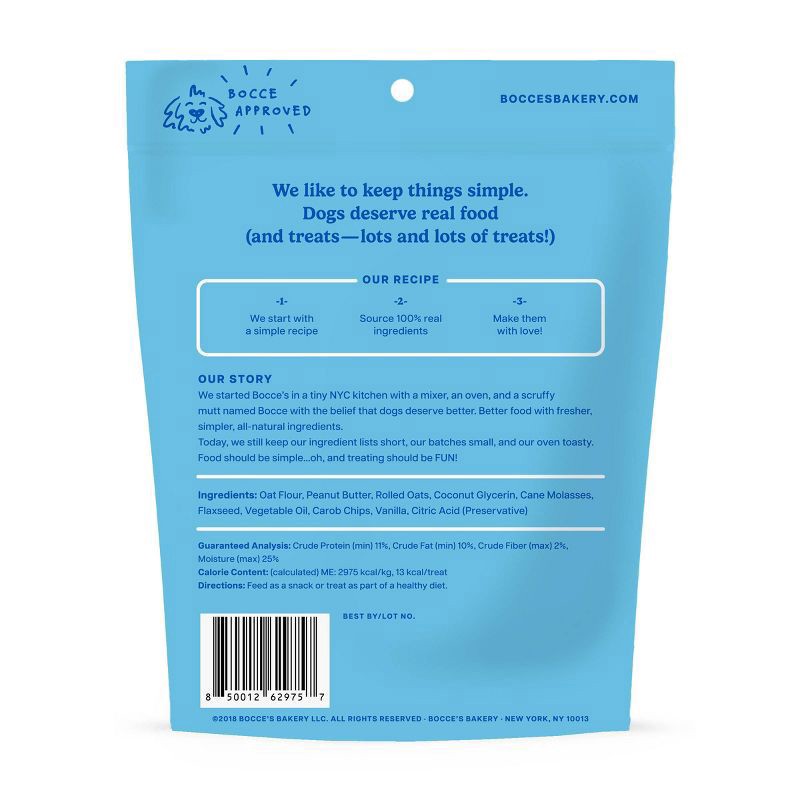 slide 2 of 2, Bocce's Bakery Campfire Smores Vanilla, Carob and Peanut Butter Flavor Chewy Dog Treats - 6oz, 6 oz