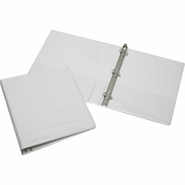 slide 2 of 3, SKILCRAFT View 3 Ring Binder, 1"" D Rings, White (AbilityOne 7510 01 384 8786), 1 ct