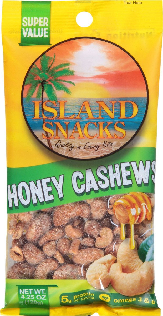 slide 6 of 12, Island Snacks Honey Cashews - 4.2 oz, 4.2 oz