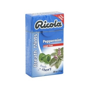 slide 1 of 1, Ricola Breath Mints Peppermint Sugar Free, 12 ct