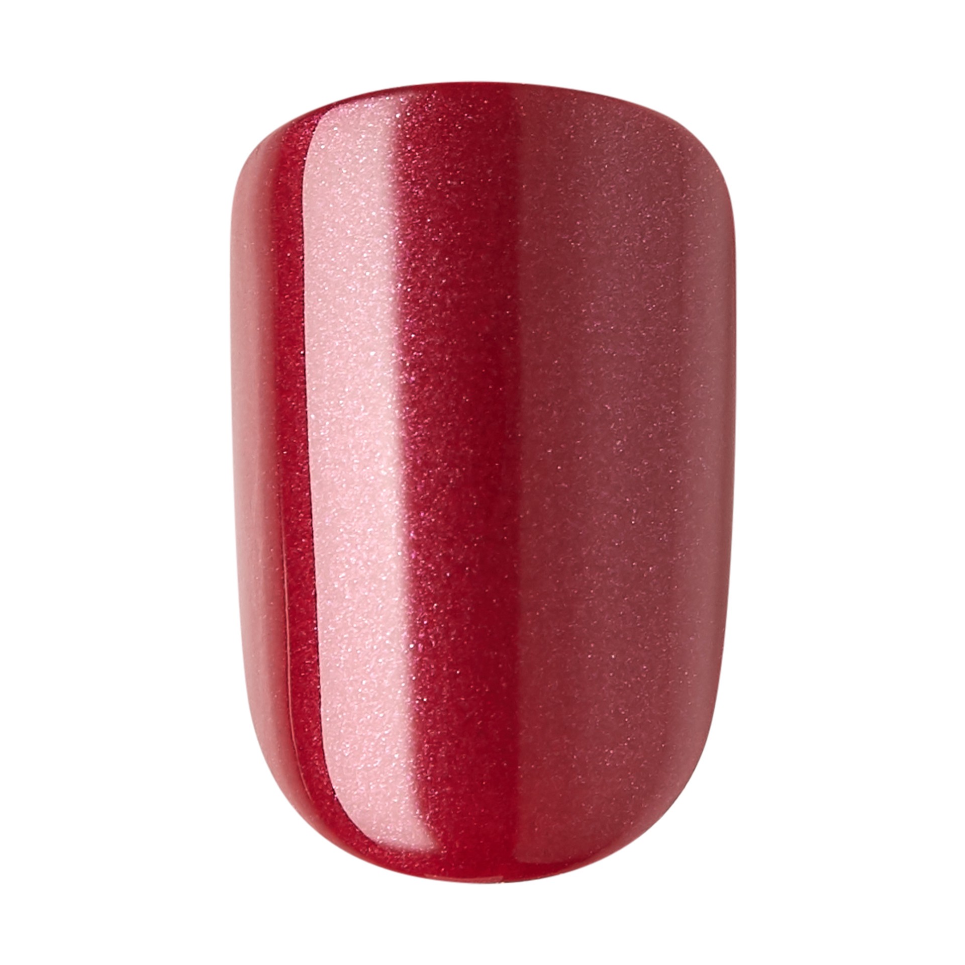 slide 3 of 5, imPRESS Color Press-On Nails, No Glue Needed, Red, Short Length, Square Shape, 33 Ct., 1 ct