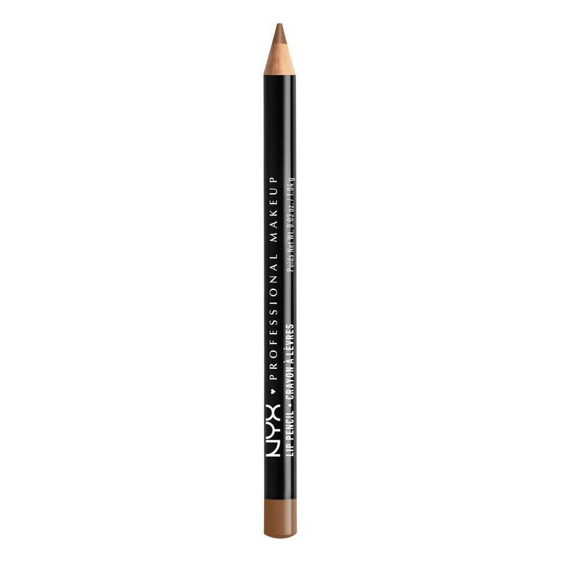 slide 1 of 6, Nyx Professional Makeup Slim Lip Pencil Brown, 0.04 oz