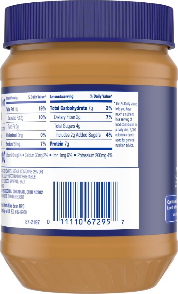 slide 3 of 4, Kroger Crunchy Peanut Butter Gluten Free, 28 oz