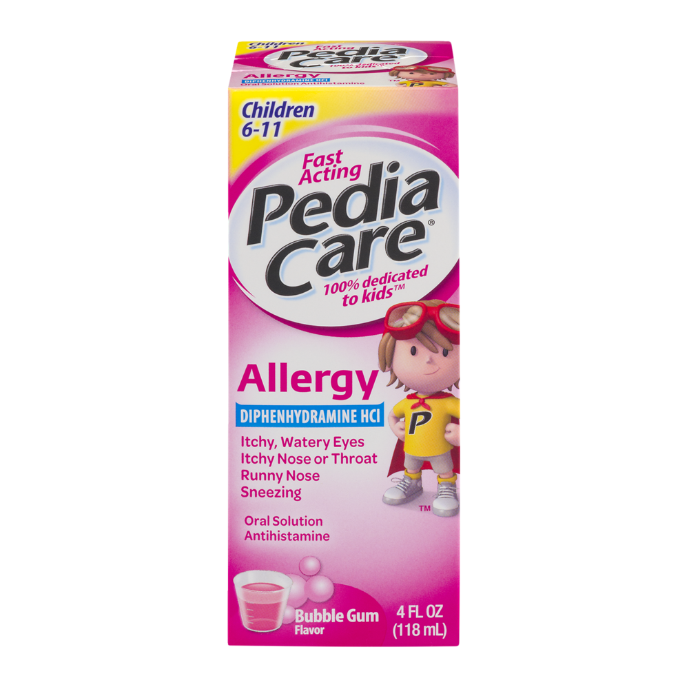 slide 1 of 1, PediaCare Children's Allergy Bubble Gum Flavor, 4 oz