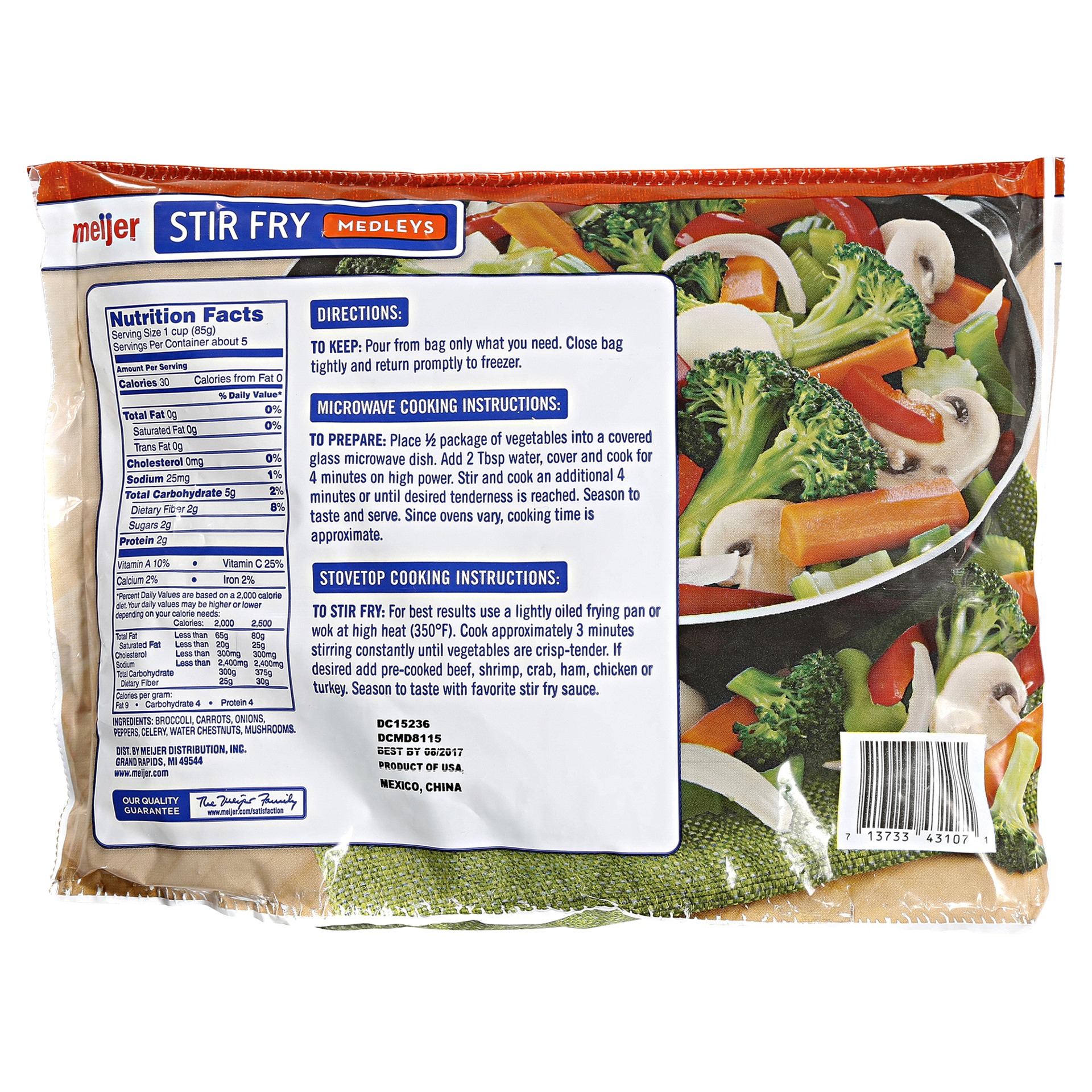 slide 5 of 5, Meijer Frozen Stir Fry Vegetable Medleys, 16 oz